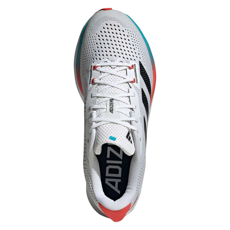 adidas Adizero SL Mens Running Shoes, White/Blue, rebel_hi-res