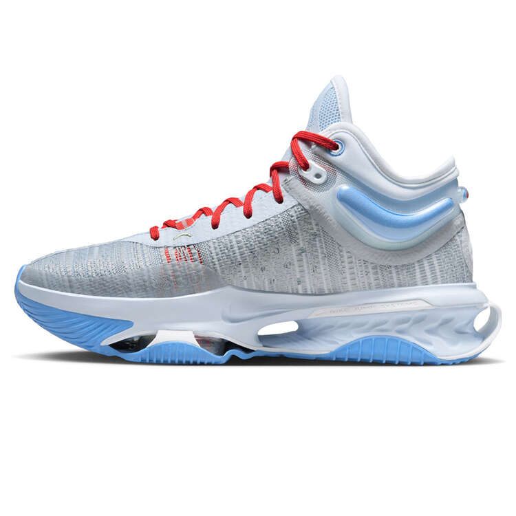 Nike Air Zoom G.T. Jump 2 Basketball Shoes Grey/Blue US Mens 9 / Womens 10.5, Grey/Blue, rebel_hi-res
