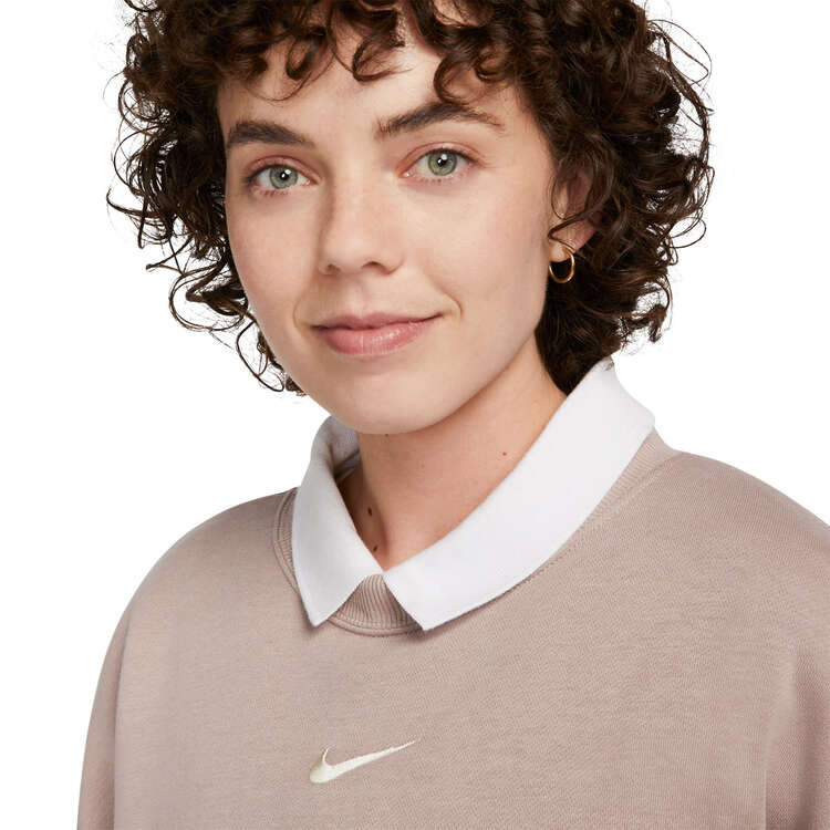 Nike Womens Phoenix Oversized Sweatshirt, Taupe, rebel_hi-res