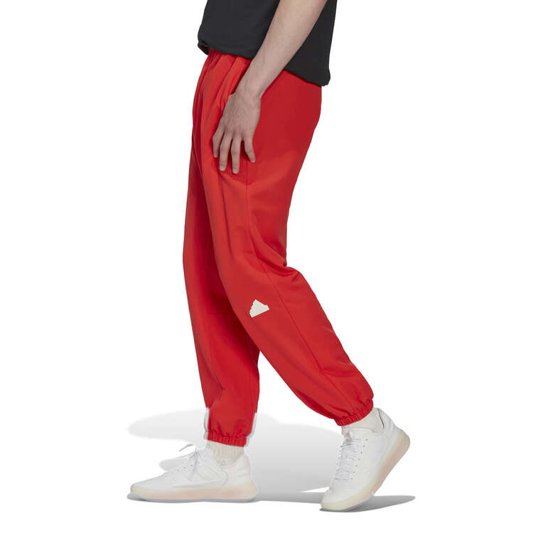 adidas Sportswear Mens Woven Pants Red XXL, Red, rebel_hi-res