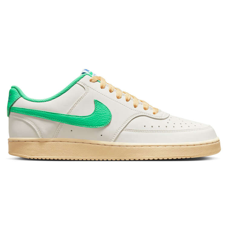 Nike Court Vision Low Mens Casual Shoes, Green/Cream, rebel_hi-res