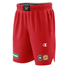 Perth Wildcats 2021/22 Mens Authentic Home Shorts Red XS, Red, rebel_hi-res