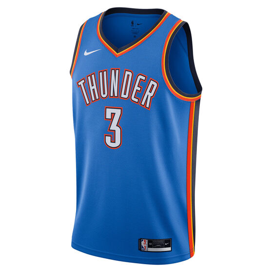 Oklahoma City Thunder Josh Giddey 2021/22 Mens Icon Edition Swingman Jersey, Blue, rebel_hi-res