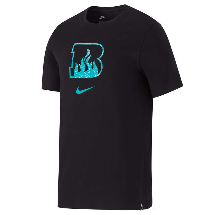 Nike Mens Brisbane Heat Evergreen Tee Black S, Black, rebel_hi-res