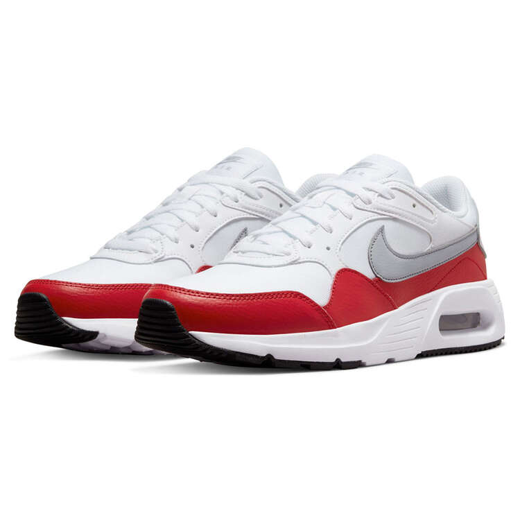 Nike Air Max SC Mens Casual Shoes, White/Red, rebel_hi-res