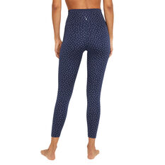Nike Womens Yoga Dots Twist 7/8 Tights Blue XS, Blue, rebel_hi-res