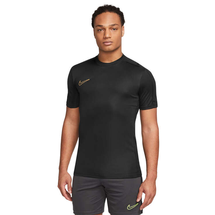 Nike Men's Academy Dri-FIT Short-Sleeve Football Top Black S, Black, rebel_hi-res