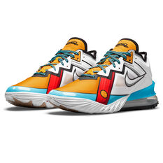 Nike LeBron 18 Low Stewie Griffin Basketball Shoes, White, rebel_hi-res