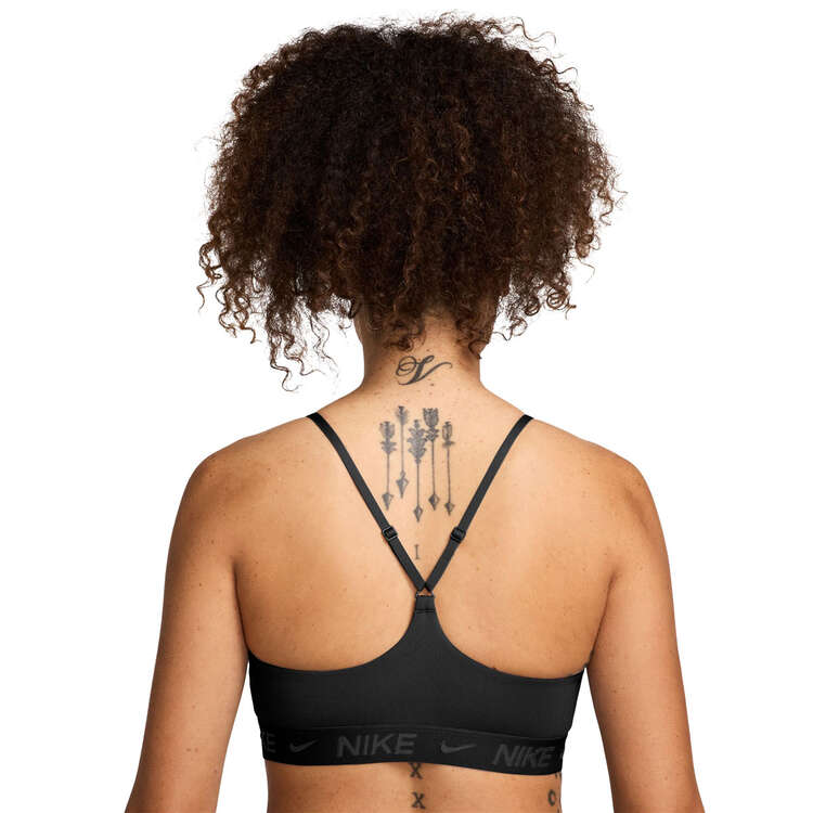 Nike Womens Indy Light Support Padded Adjustable Sports Bra Black XS, Black, rebel_hi-res