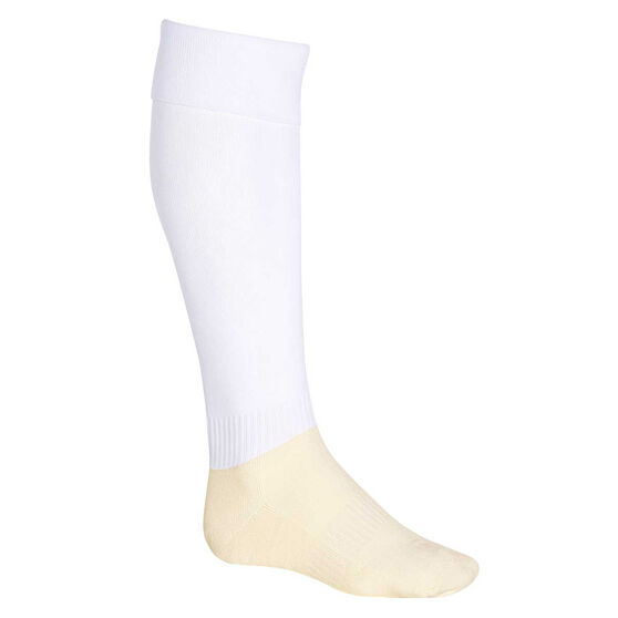 Burley Football Socks, White, rebel_hi-res