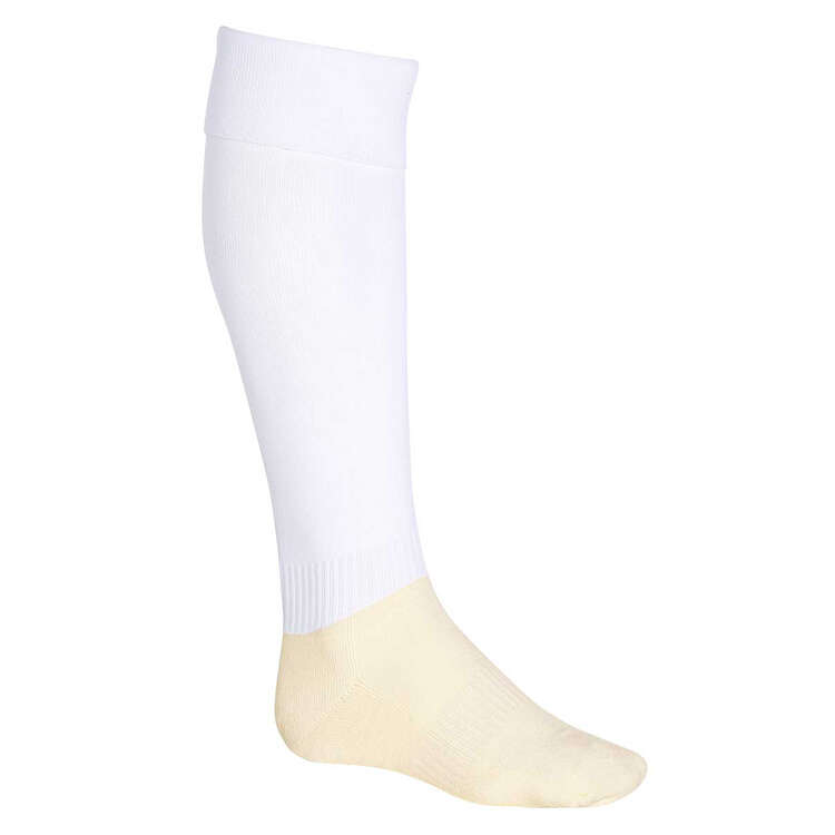 Burley Football Socks White US 12 - 14, White, rebel_hi-res