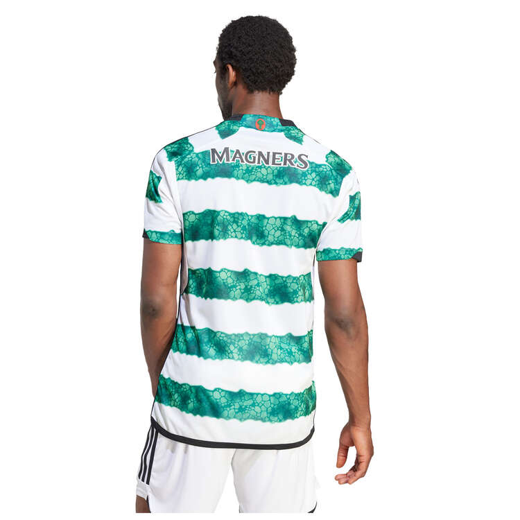 adidas Mens Celtic F.C. 2023/24 Replica Home Football Jersey Green S, Green, rebel_hi-res