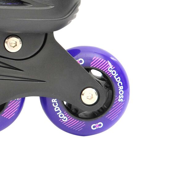 Goldcross GXC165 2 in 1 Inline Skates Purple 12-2, Purple, rebel_hi-res