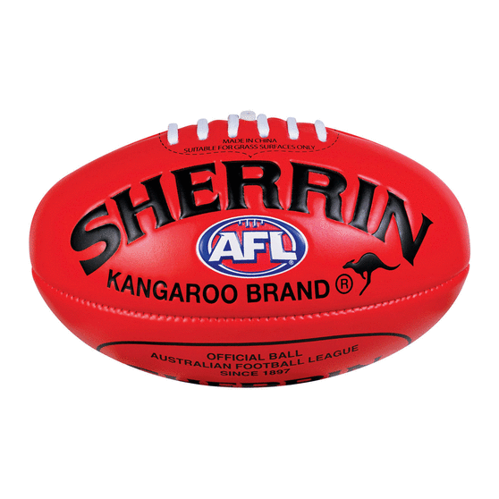 Sherrrin AFL Super Soft Mini Ball - Red, , rebel_hi-res