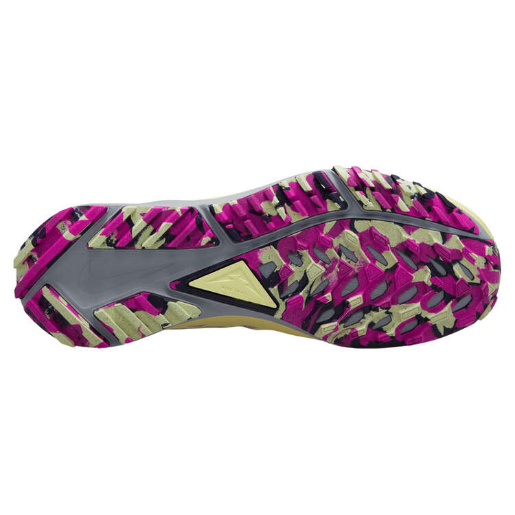Nike React Pegasus Trail 4 Womens Trail Running Shoes, Purple/Yellow, rebel_hi-res
