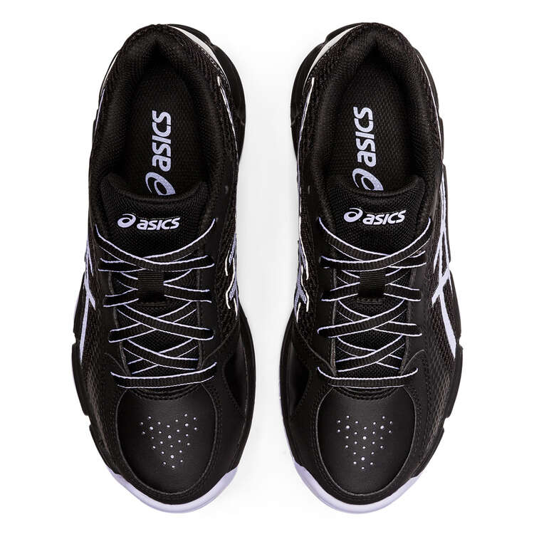 Asics Netburner Super GS Kids Netball Shoes Black/Purple US 1, Black/Purple, rebel_hi-res