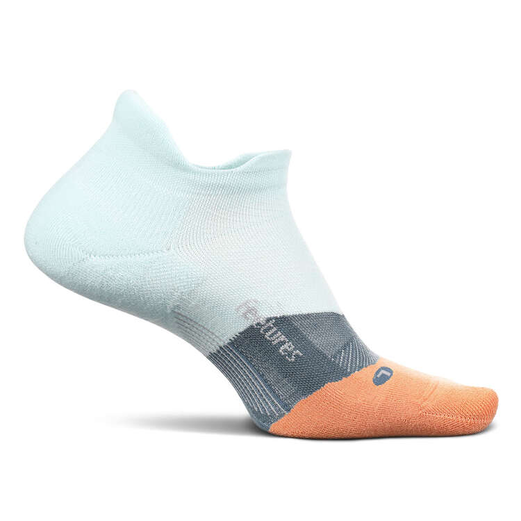 Feetures Elite Cushion No Show Tab Socks Blue S - YTH 1Y-5Y/WMN 4-6.5, Blue, rebel_hi-res