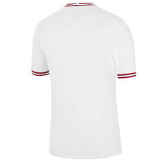 Paris Saint-Germain Mens 2021/2022 Stadium Fourth Football Jersey White/Red S, White/Red, rebel_hi-res