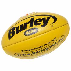 Burley AFL Match Australian Rules Ball Yellow 3, Yellow, rebel_hi-res