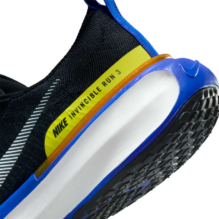 Nike ZoomX Invincible Run Flyknit 3 Mens Running Shoes Black/Blue US 8, Black/Blue, rebel_hi-res