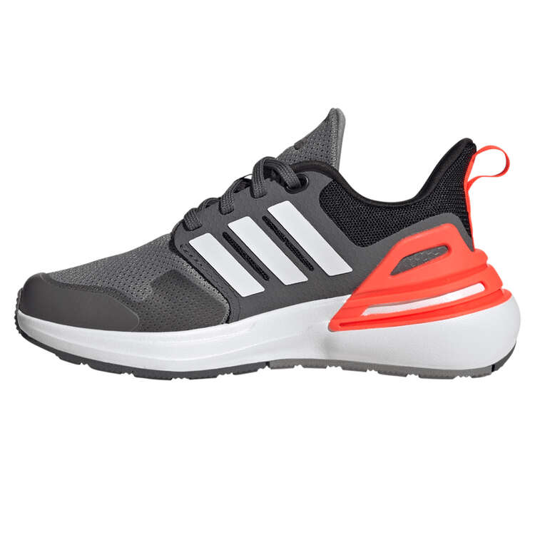 adidas RapidaSport Bounce Kids Running Shoes Grey/White US 6, Grey/White, rebel_hi-res