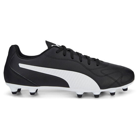 Puma Monarch 2 Football Boots, Black/White, rebel_hi-res