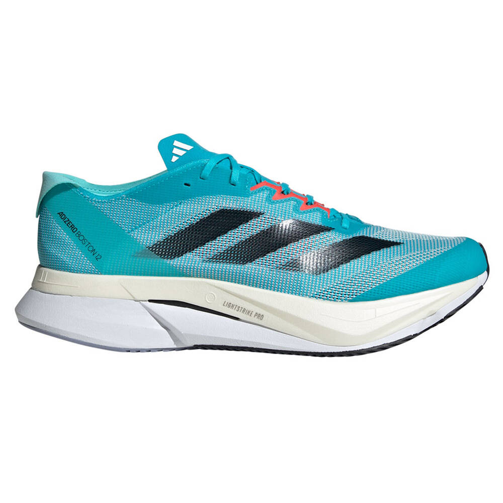 adidas Adizero Boston 12 Mens Running Shoes Blue/White US 7 | Rebel Sport