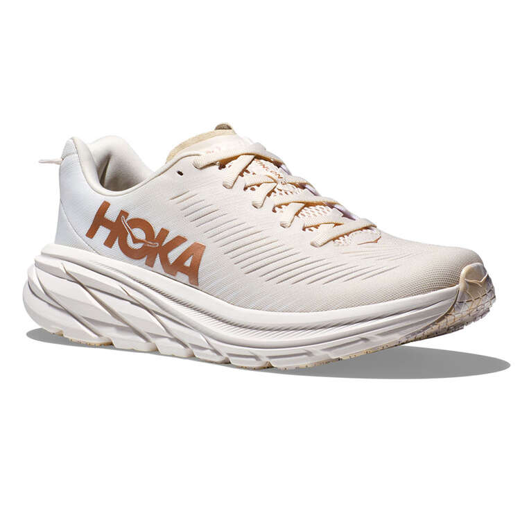 HOKA Rincon 3 Womens Running Shoes, Beige, rebel_hi-res