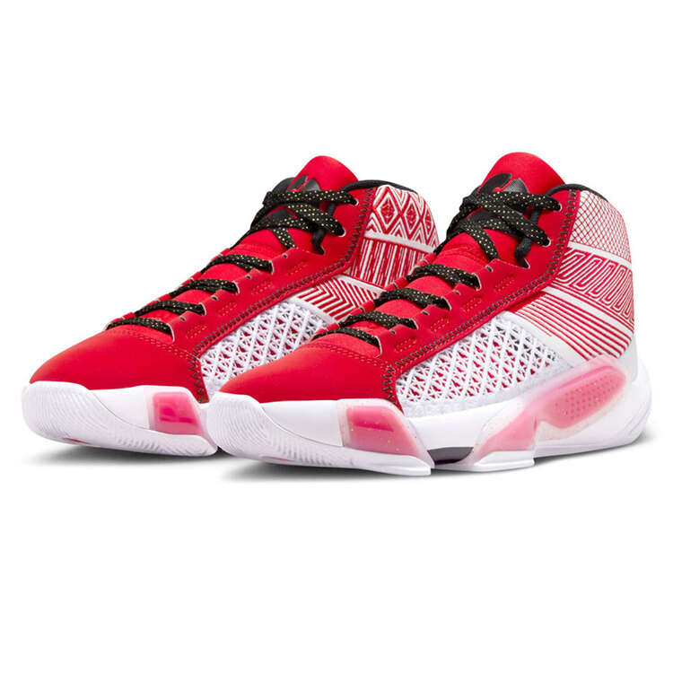 Air Jordan 38 Celebration GS Kids Basketball Shoes White/Red US 4, White/Red, rebel_hi-res