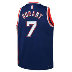 Nike Brooklyn Nets Kevin Durant Youth Mixtape City Edition Swingman Jersey, Blue, rebel_hi-res