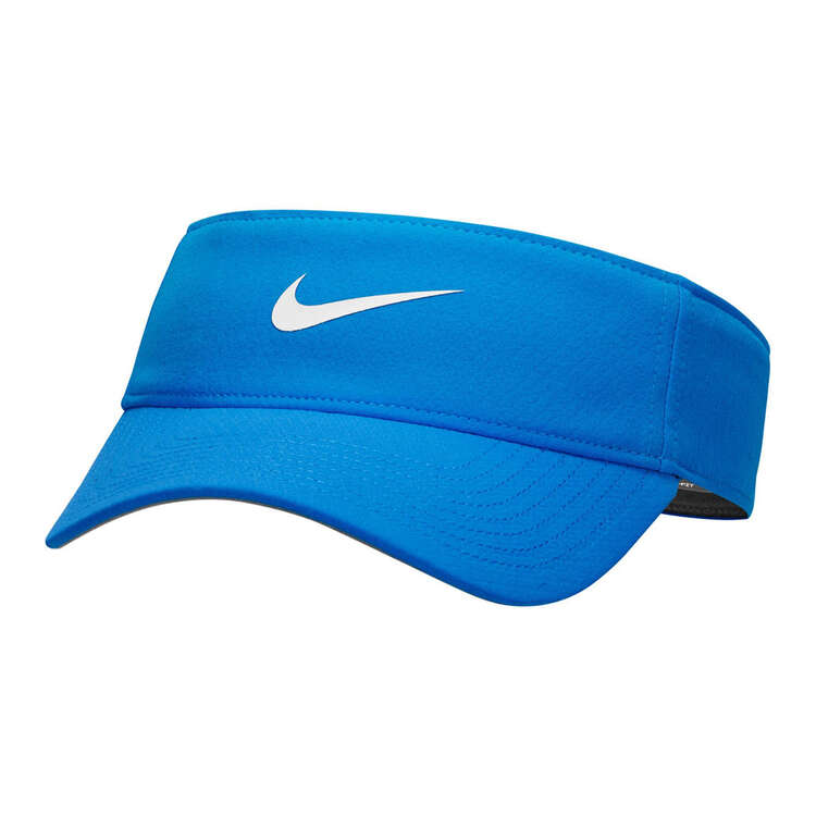 Nike Dri-FIT Ace Swoosh Visor Blue M/L, Blue, rebel_hi-res
