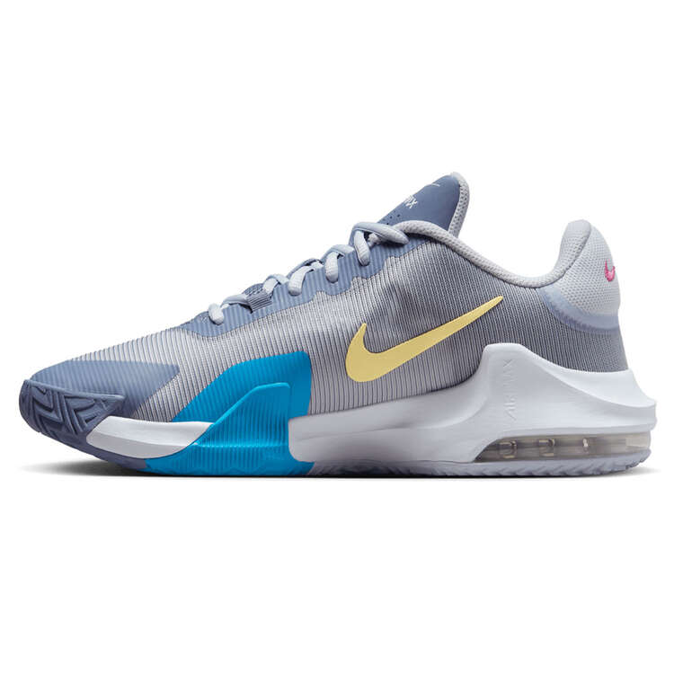 Nike Air Max Impact 4 Basketball Shoes Grey/Yellow US Mens 8 / Womens 9.5, Grey/Yellow, rebel_hi-res