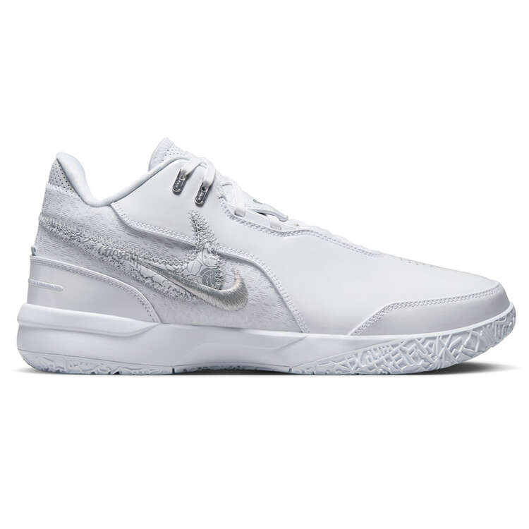 Nike LeBron NXXT Gen Basketball Shoes, White/Grey, rebel_hi-res