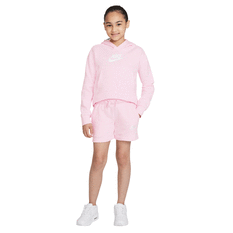 Nike Girls Sportswear VF Club Fleece Hoodie Pink XS XS, Pink, rebel_hi-res