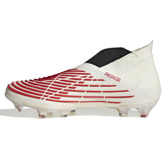 adidas Predator Edge + Football Boots, White/Red, rebel_hi-res