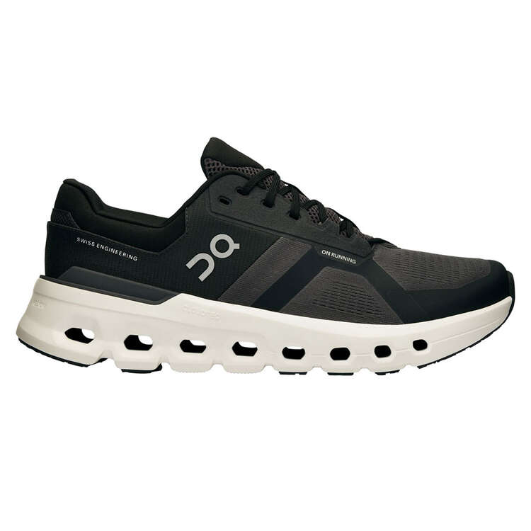 On Running Cloudrunner 2 Mens Running Shoes Black/White US 8, Black/White, rebel_hi-res