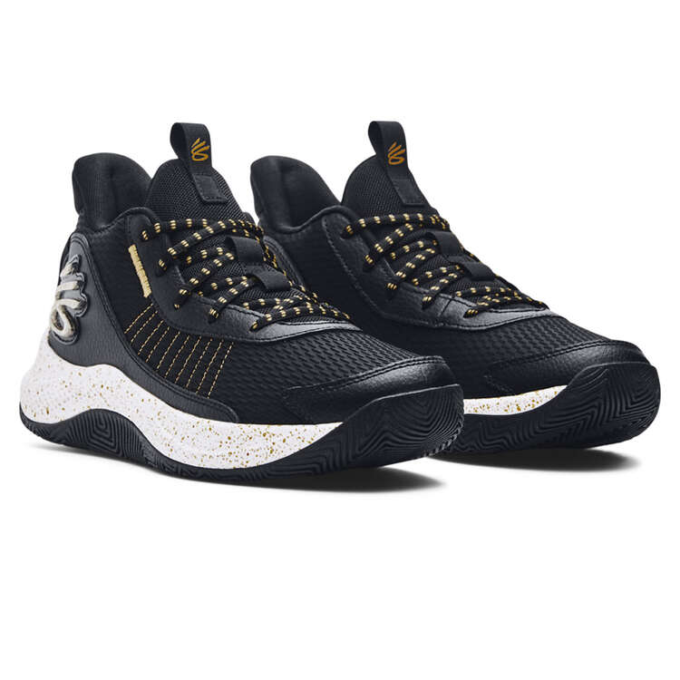 Under Armour Curry 3Z7 Basketball Shoes, Black/Gold, rebel_hi-res