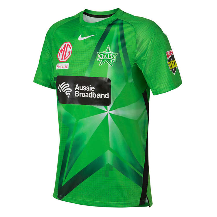 Melbourne Stars 2022/23 Mens Home Jersey Green XL, Green, rebel_hi-res