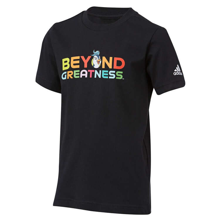 adidas Youth FIFA 2023 Womens World Cup Beyond Greatness Tee, Black, rebel_hi-res