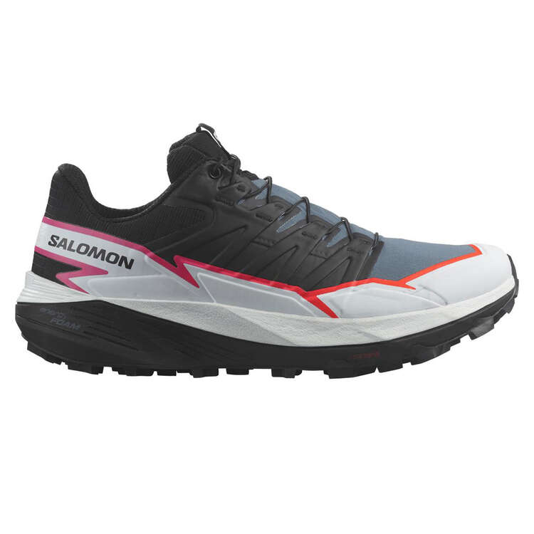 Salomon Thundercross Mens Trail Running Shoes Black/White US 6, Black/White, rebel_hi-res