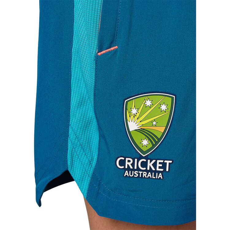Cricket Australia 2023/24 Kids Training Shorts, Green, rebel_hi-res