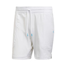 adidas Mens Melbourne Tennis Shorts, White, rebel_hi-res