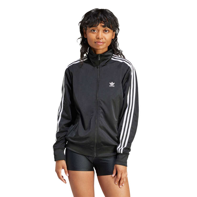 adidas Originals Womens Adicolor Classics Firebird Track Jacket Black XS, Black, rebel_hi-res