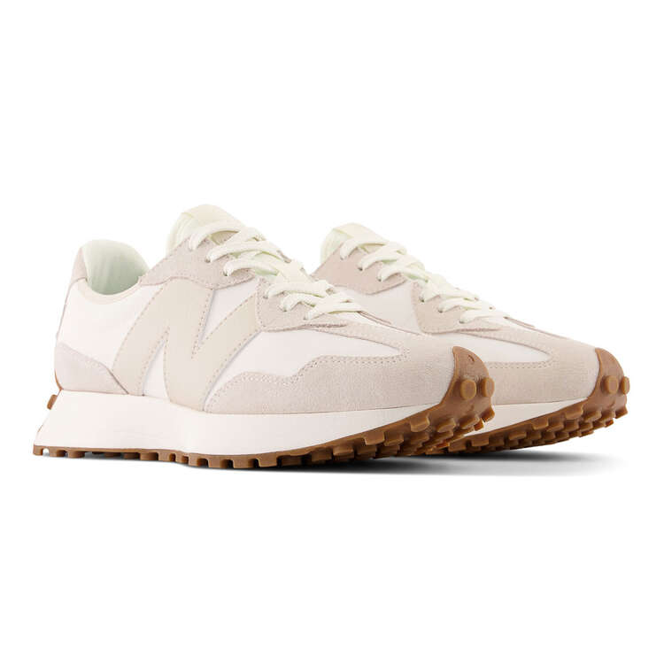New Balance 327 V1 Womens Casual Shoes, White/Beige, rebel_hi-res