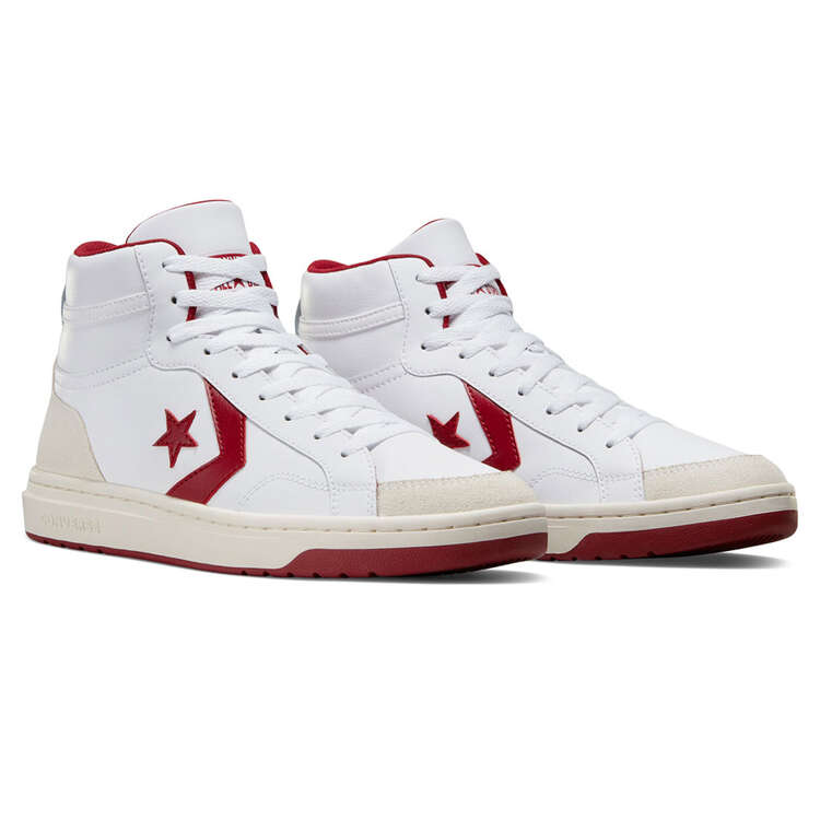 Converse Pro Blaze v2 Mens Casual Shoes, White/Red, rebel_hi-res