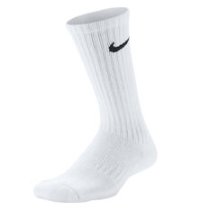 Nike Kids Performance Cushioned Crew Training Socks White S, White, rebel_hi-res