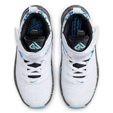Nike Freak 3 Kids Basketball Shoes White/Black US 12, White/Black, rebel_hi-res