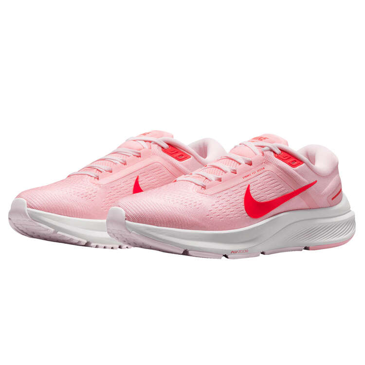 Nike Air Zoom Structure 24 Womens Running Shoes, Pink/Red, rebel_hi-res