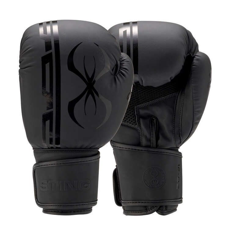 Sting Armaplus Boxing Gloves Black 10 Oz, Black, rebel_hi-res