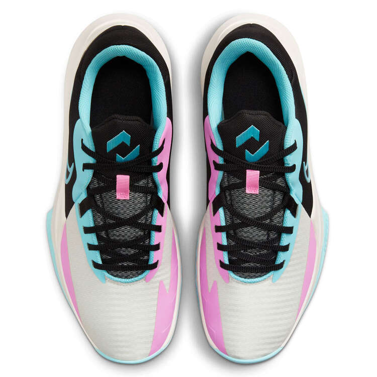 Nike Precision 6 Basketball Shoes, Cream/Blue, rebel_hi-res